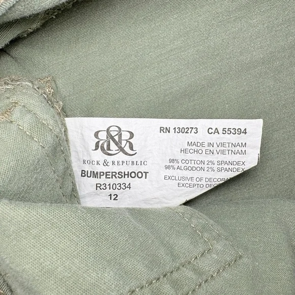 Rock & Republic Camouflage Green Shorts - Picture 7 of 7